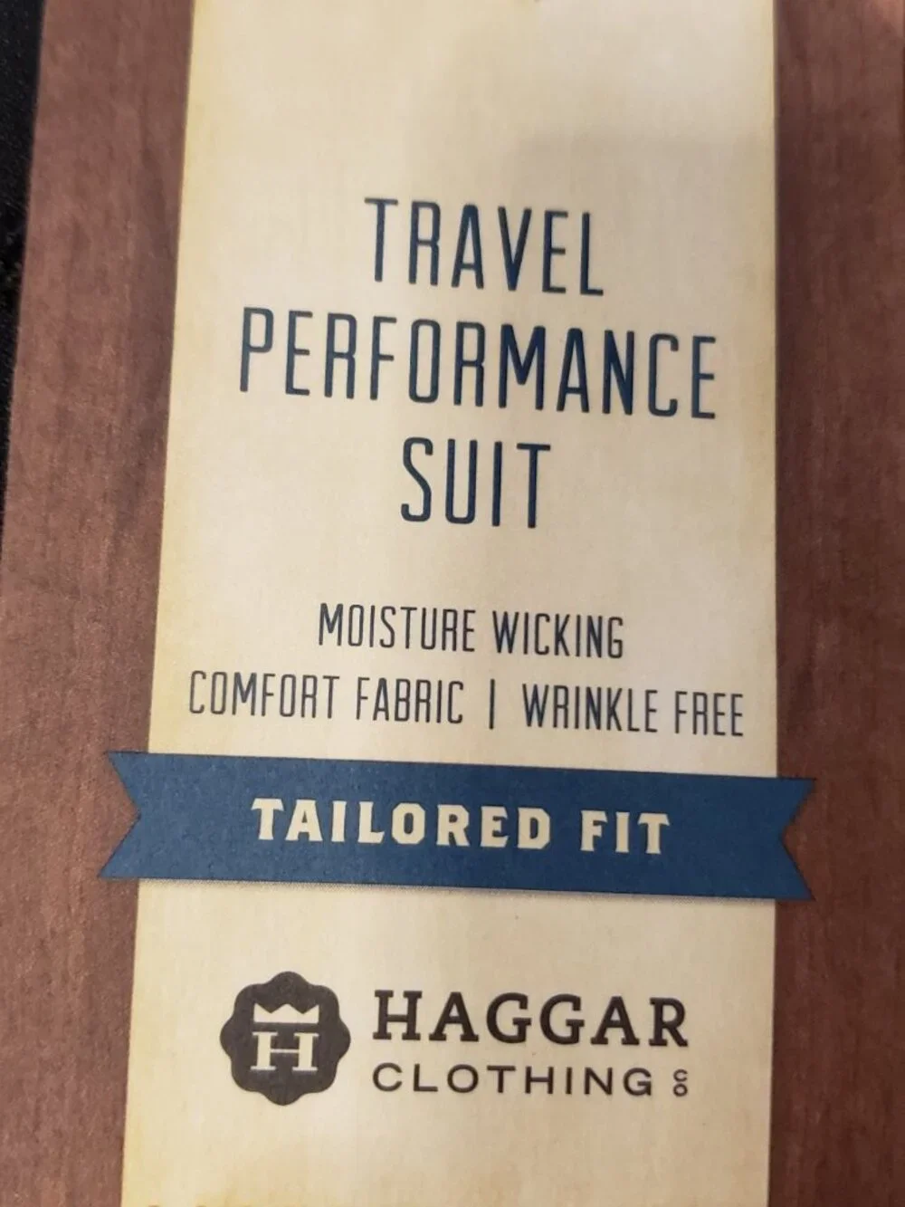 Haggar Travel Performance Suit Jacket Black 46L NWT